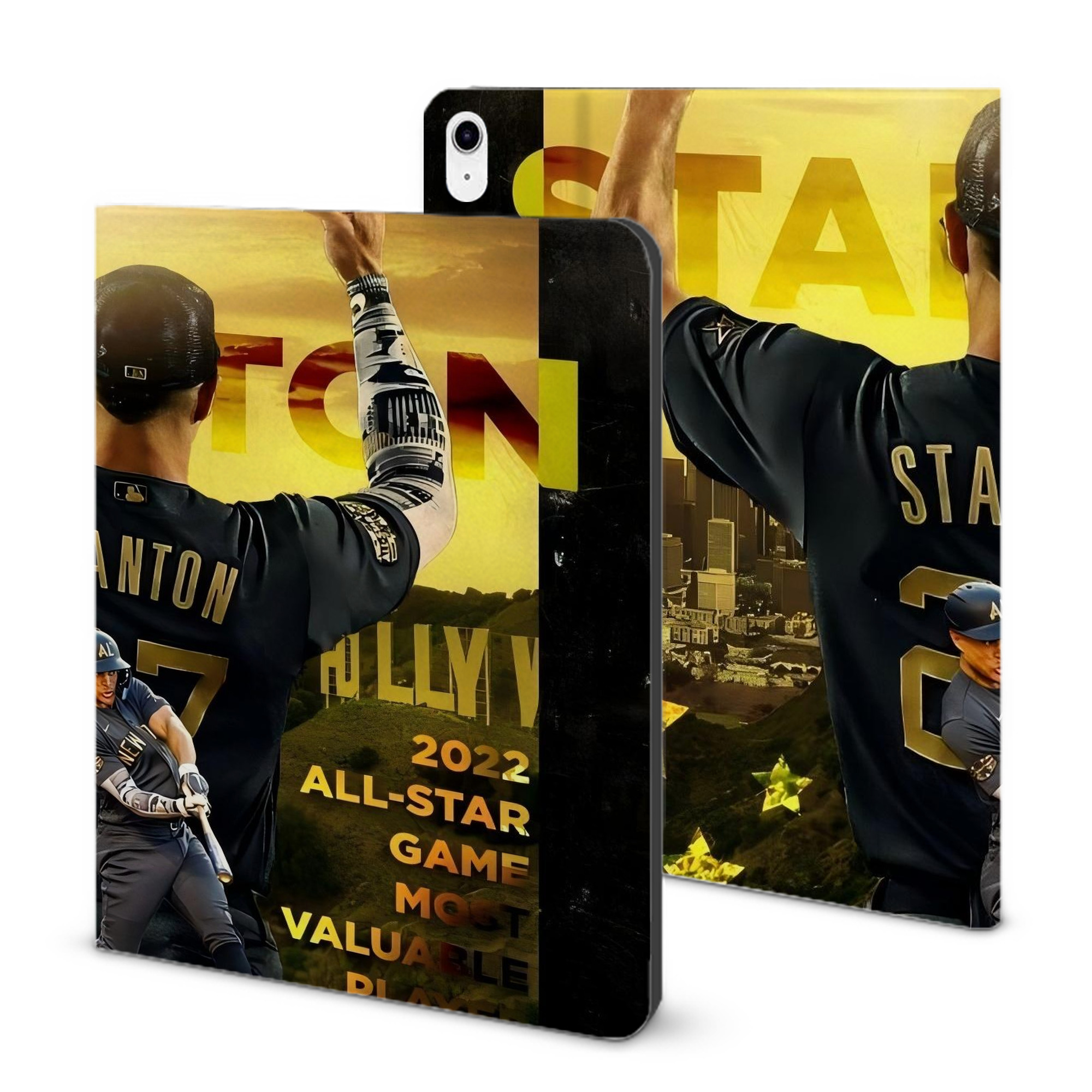 Giancarlo Stanton 44 IPad Case Without Pencil Slot – Book-Style Cover With PU Leather & TPU – Slim, Durable, Scratch-Resistant, Full Protection & Easy Access